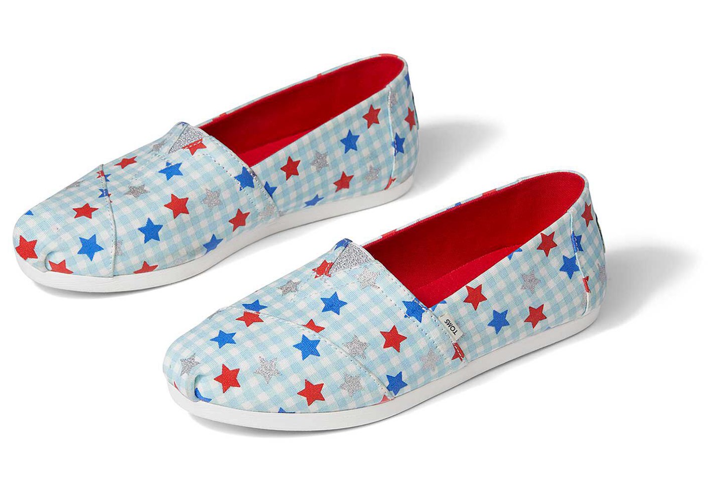 Toms Espadryle Damskie Kolorowe - Alpargata Glitter Stars - 36JGDHESP